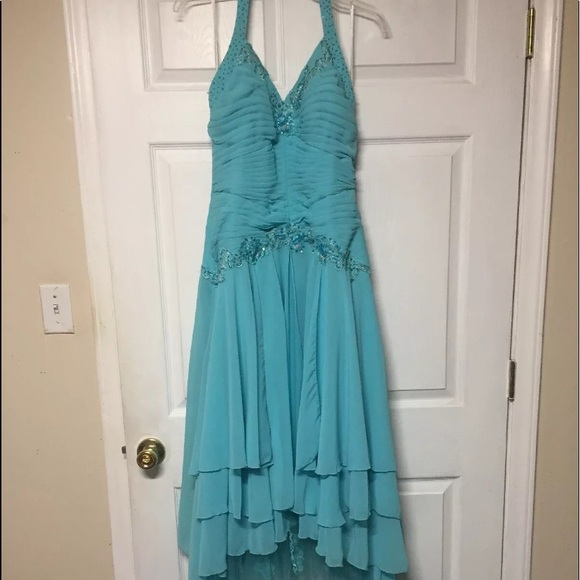 •Alyce Designs• Turquoise Prom Dress - Picture 1 of 8
